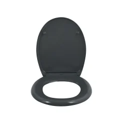 Spirella Abattant wc EASY CLIP Thermo Dur Gris Charnières Inox* Abattant Wc