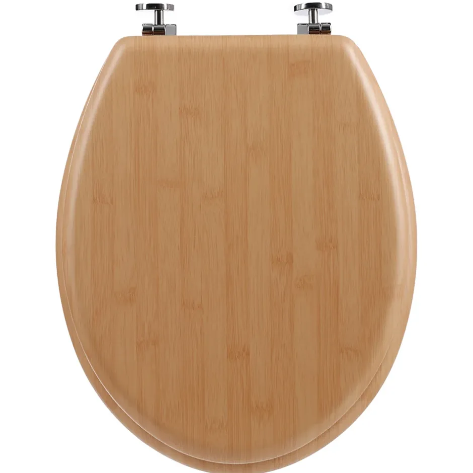 5Five Abattant WC effet bambou à fermeture standard,