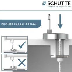 Schütte Abattant WC extra fin en duroplast SLIM avec frein de chute Anthracite
