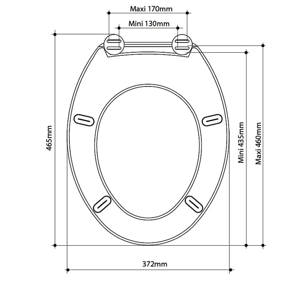 Allibert Abattant WC Falco - thermodur - blanc - - Abattant WC - Universel* Abattant Wc