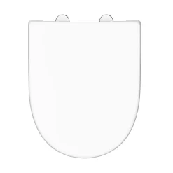 Instmaier Abattant WC forme en D en duroplast blanc avec frein de chute ALMA* Abattant Wc