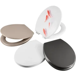 Cooke & Lewis Abattant WC Genoa avec frein de chute blanc* Abattant Wc