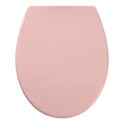 GoodHome Abattant WC Diani coloris rose en duraplast avec frein de chute