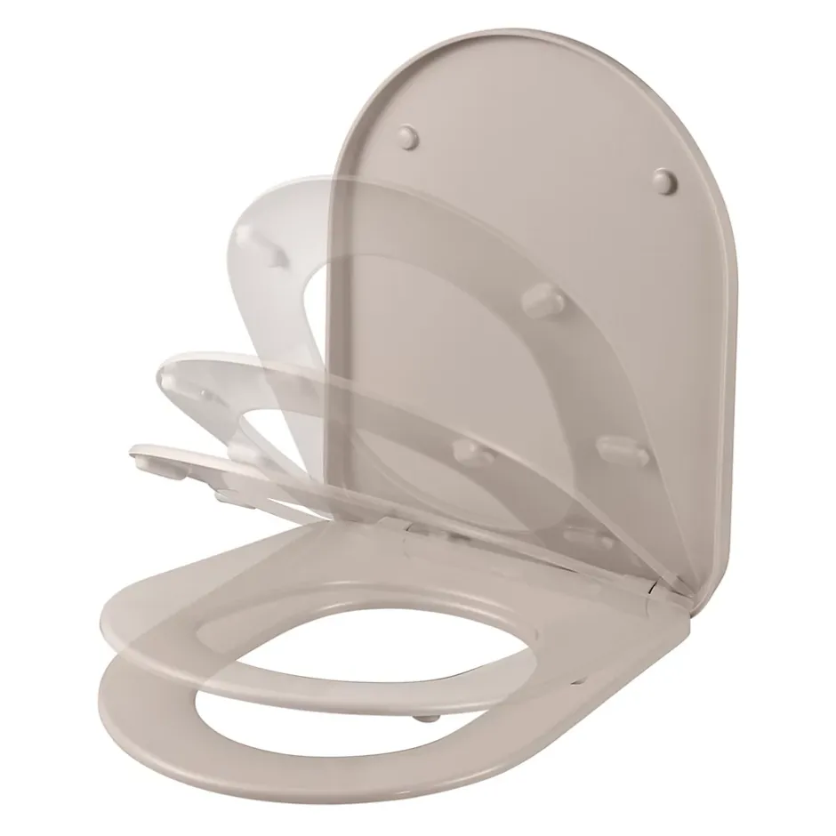 GoodHome Abattant WC duroplas Tanaro taupe