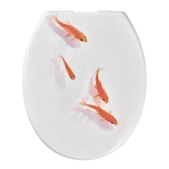 GoodHome Abattant WC Genoa décor poisson* Abattant Wc