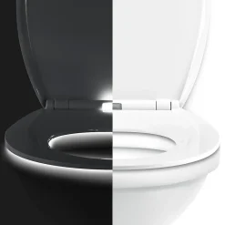 GoodHome Abattant WC led chang Minho blanc