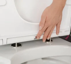 GoodHome Abattant WC Teesta en duraplast coloris blanc avec frein de chute* Abattant Wc