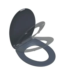 Bemis Abattant WC gris anthracite brillant
