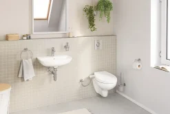 Grohe Abattant WC lavant Bau avec frein de chute blanc