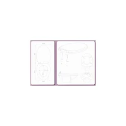 Guy Levasseur Abattant WC lumineux thermodur LED 45x37x6cm
