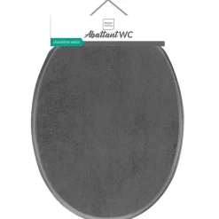 Douceur D'Intérieur Abattant WC MDF charnières métal effet béton Alium* Abattant Wc
