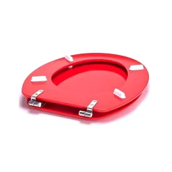 MSV Abattant wc MDF CLEO Rouge Charnières Inox* Abattant Wc