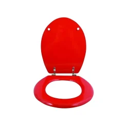 MSV Abattant wc MDF CLEO Rouge Charnières Inox* Abattant Wc