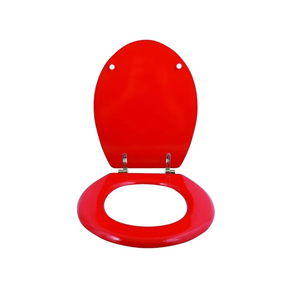 MSV Abattant wc MDF CLEO Rouge Charnières Inox* Abattant Wc