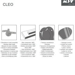 MSV Abattant wc MDF CLEO Rouge Charnières Inox* Abattant Wc
