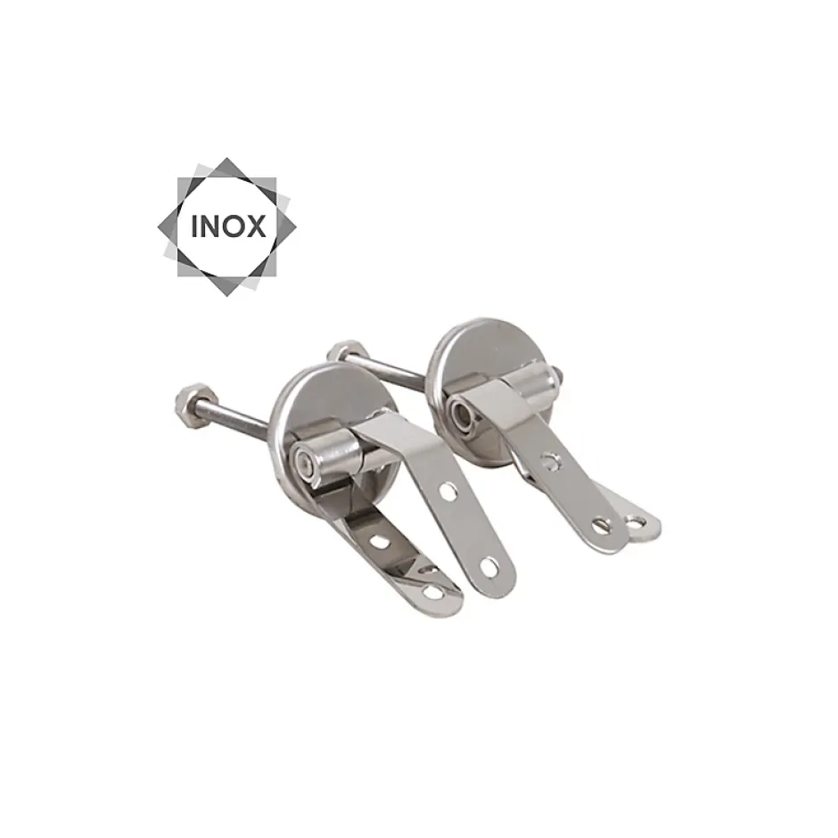 MSV Abattant wc MDF CLEO Vert Poudré Charnières en Inox
