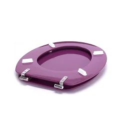MSV Abattant wc MDF CLEO Violet Charnières Inox