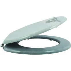 MSV Abattant wc MDF Doggy Bath Charnières Inox