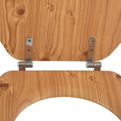 MSV Abattant wc MDF en Décor Pin Marron Charnières Inox* Abattant Wc