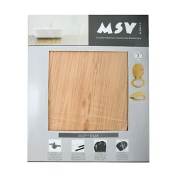 MSV Abattant wc MDF en Décor Pin Marron Charnières Inox* Abattant Wc