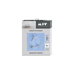 MSV Abattant wc MDF Etoile de mer Charnières Inox* Abattant Wc