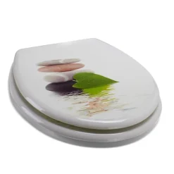 MSV Abattant WC MDF Lingga - - Universel - Blanc - 42,5x36,5x5cm