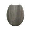 MSV Abattant wc MDF Marron Charnières Inox* Abattant Wc