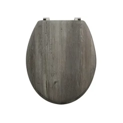 MSV Abattant wc MDF Marron Charnières Inox* Abattant Wc