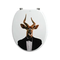 MSV Abattant wc MDF NYALA Charnières Inox