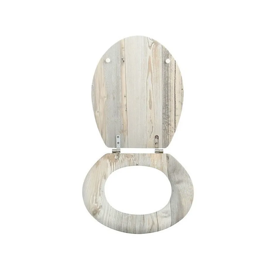 MSV Abattant wc MDF Ombo Beige Charnières Inox* Abattant Wc