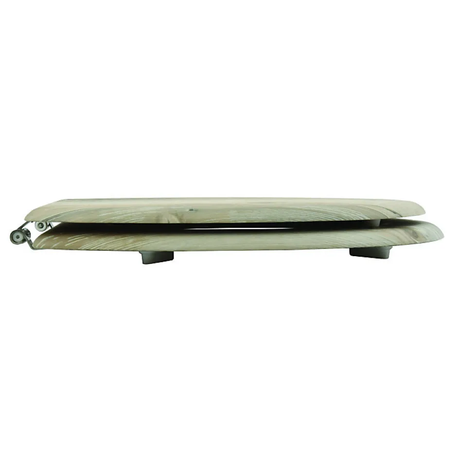 MSV Abattant wc MDF Ombo Beige Charnières Inox* Abattant Wc