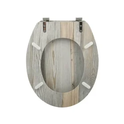 MSV Abattant wc MDF Ombo Beige Charnières Inox* Abattant Wc