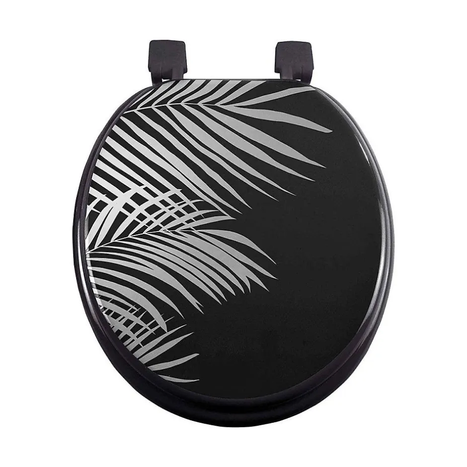 Douceur D'Intérieur Abattant WC MDF Orbella noir argent* Abattant Wc