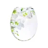 MSV Abattant wc MDF Sofaïa à Motifs Fleurs Charnières Inox* Abattant Wc
