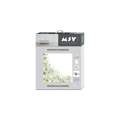 MSV Abattant wc MDF Sofaïa à Motifs Fleurs Charnières Inox* Abattant Wc