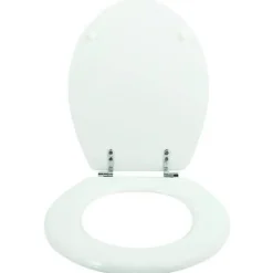 MSV Abattant WC - MDF - Charnières zinc - Blanc
