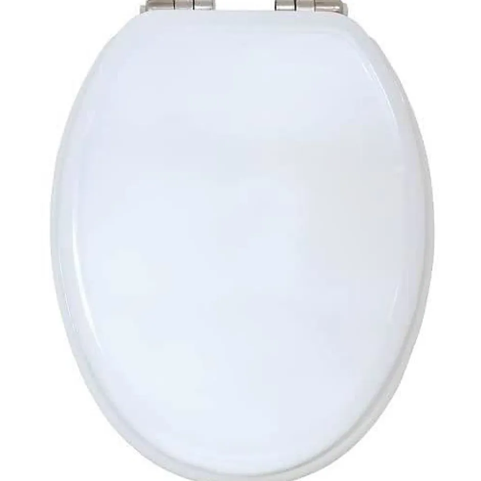 MSV Abattant WC - MDF - Fermeture lente - Blanc* Abattant Wc