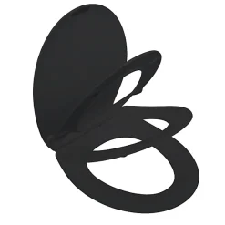 Bemis Abattant WC noir mat avec frein de chute déclipsable