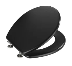 Wenko Abattant WC noir mat MDF Prima