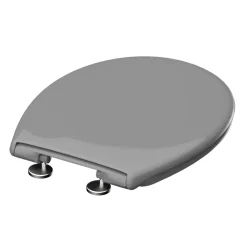 Instmaier Abattant WC ovale en duroplast gris avec frein de chute ALMA* Abattant Wc