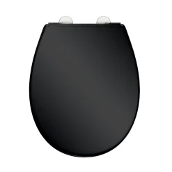 Instmaier Abattant WC ovale en duroplast noir avec frein de chute ALMA* Abattant Wc