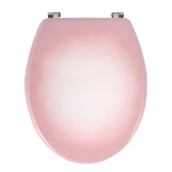 MSV Abattant wc Rose MDF Charniènres Inox
