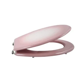 MSV Abattant wc Rose MDF Charniènres Inox