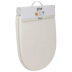 5Five Abattant WC standard coloris ivoire, Duo* Abattant Wc