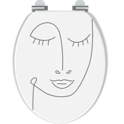 Allibert Abattant WC standard, décor songe,* Abattant Wc