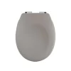 Spirella Abattant wc Thermo dur avec frein de chute NEELA Taupe mat Charnières ABS Chromé