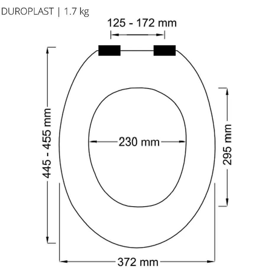 Spirella Abattant wc Thermo dur avec frein de chute NEELA Taupe mat Charnières ABS Chromé