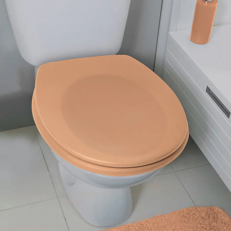 Spirella Abattant wc Thermo dur avec frein de chute NEELA Pêche Charnières ABS Chromé* Abattant Wc