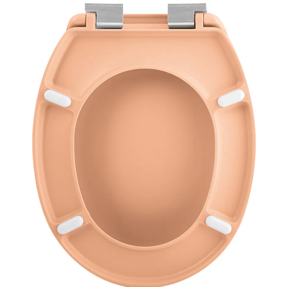 Spirella Abattant wc Thermo dur avec frein de chute NEELA Pêche Charnières ABS Chromé* Abattant Wc