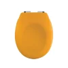 Spirella Abattant wc Thermo dur avec frein de chute NEELA Safran mat Charnières ABS Chromé